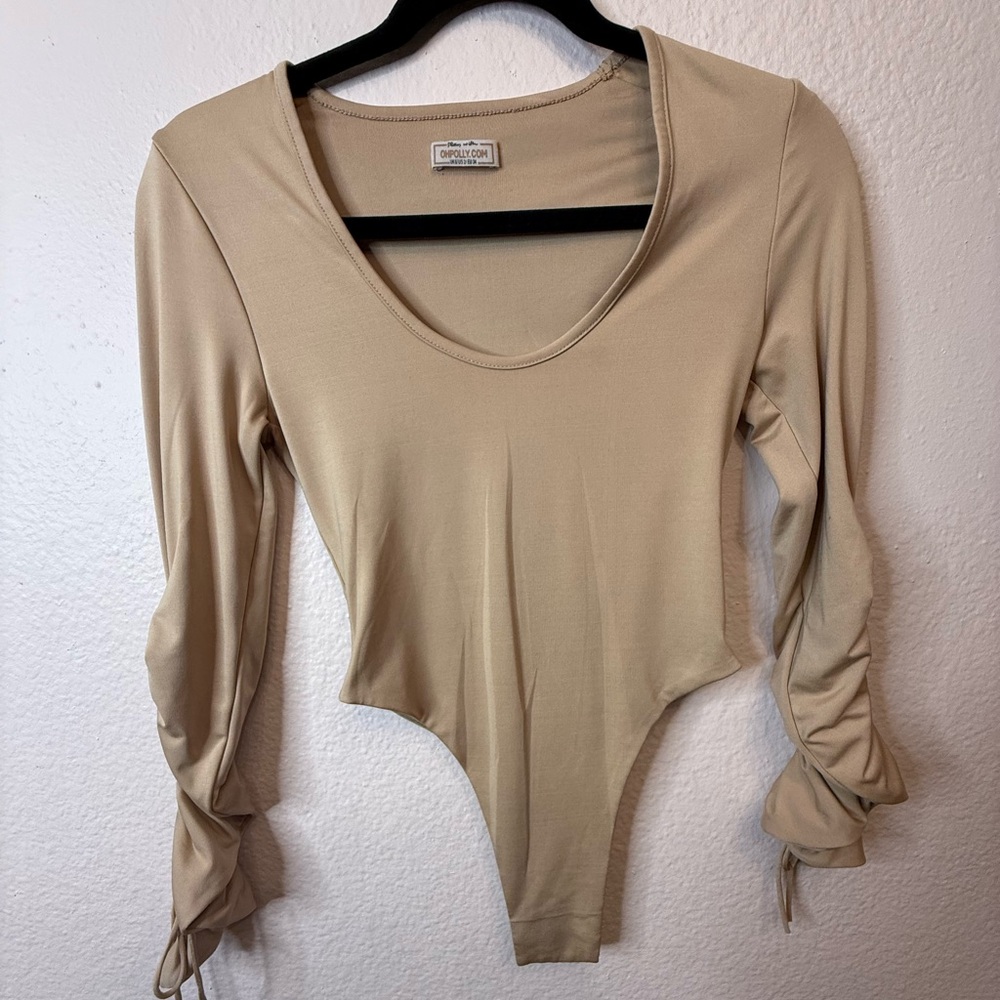 Oh Polly tan bodysuit